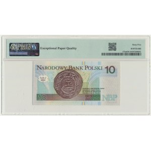 10 złotych 1994 - KF 0000520 - PMG 65 EPQ - niski numer seryjny