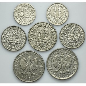 Zestaw, 10-50 groszy i 1 złoty (7 szt.)