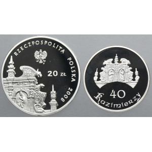 Zestaw, 20 złotych i 40 kazimierzy (2 szt.)