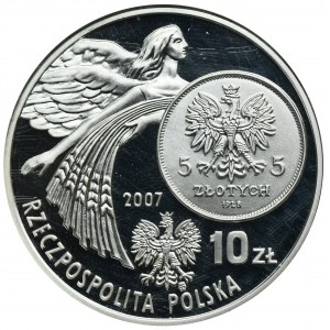 10 złotych 2007 Dzieje Złotego, Nike - GCN PR70