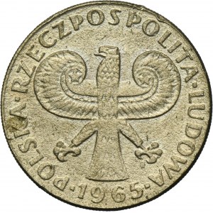 10 złotych 1965 Duża kolumna - FAŁSZERSTWO Z EPOKI