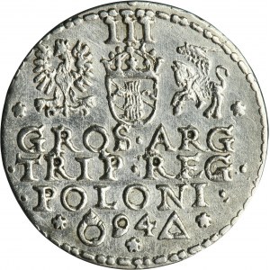 Sigismund III Vasa, 3 Groschen Marienburg 1594