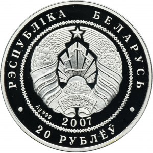 Belarus, 20 Rouble Karlsfeld 2007 - Wolf