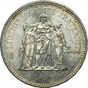 France, Fifth Republic, 50 Francs Pessac 1974 - Hercules