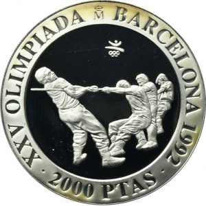 Spain, 2.000 Pesetas Madrid 1992 - Tug of War
