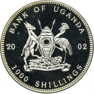 Uganda, 1.000 Shhillings 2002 - Stingray