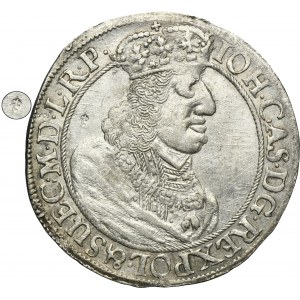 John II Casimir, 1/4 Thaler Danizg 1657 DL - RARE, ex. Potocki