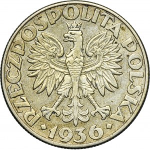 Żaglowiec, 5 złotych 1936