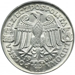 PRÓBA, 100 złotych 1966 Mieszko i Dąbrówka głowy - PCGS SP64