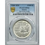 PRÓBA, 100 złotych 1966 Mieszko i Dąbrówka głowy - PCGS SP64