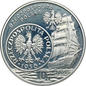 10 złotych 2005 Dzieje złotego, Żaglowiec