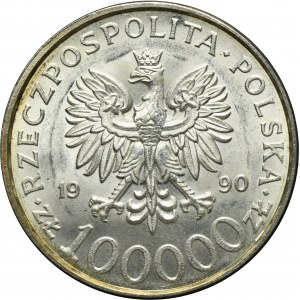 100.000 złotych 1990 Solidarność - TYP A