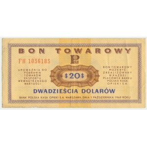 Pewex, 20 dolarów 1969 - FH -
