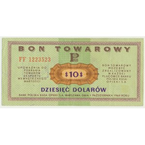 Pewex, 10 dolarów 1969 - FF -