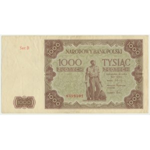 1.000 złotych 1947 - D -