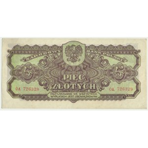 5 złotych 1944 ...owym - OA -