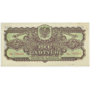 5 złotych 1944 ...owym - OA -