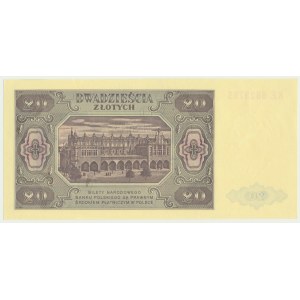 20 złotych 1948 - KE -