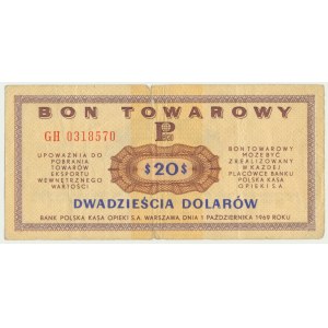 Pewex, 20 dolarów 1969 - GH -
