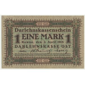 Kowno, 1 Mark 1918 - A -