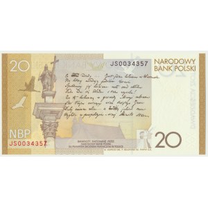 20 złotych 2009 - Juliusz Słowacki -