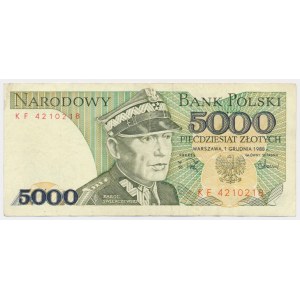 50 złotych 1988 PRZERÓBKA na 5.000 zł 1988