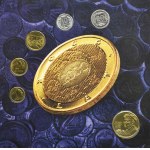 Zestaw, Cztery zestawy rocznikowe i Polskie monety obiegowe (35 szt.)