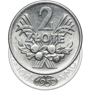 2 złote 1959 Jagody - NAJRZADSZY ROCZNIK