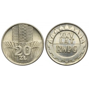 Zestaw, 20 złotych 1974 i 1976 (2 szt.)