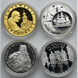Zestaw, 10 złotych 2005-2008 (4 szt.)