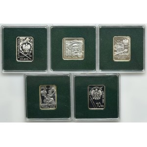 Zestaw, 10 złotych 2006-2010 (5 szt.)