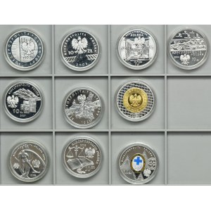 Zestaw, 10 złotych 2004-2010 (10 szt.)