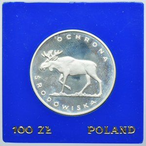 100 złotych 1978 Ochrona Środowiska Łoś