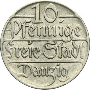 Free City of Danzig, 10 pfennige 1923