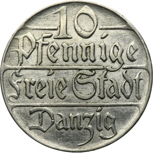 Free City of Danzig, 10 pfennige 1923