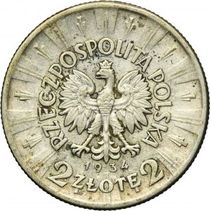 Piłsudski, 2 złote 1934