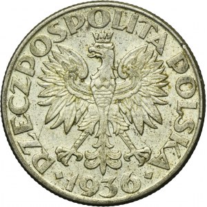 Żaglowiec, 2 złote 1936