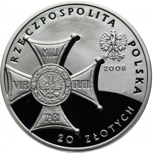 20 złotych 2008 90. Rocznica Odzyskania Niepodległości