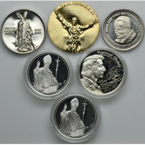 Set, Medals and Tokens, John Paul II and Frederick Chopin (5 pcs.)