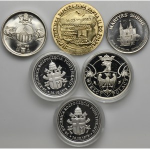 Set, Medals and Tokens, John Paul II and Frederick Chopin (5 pcs.)