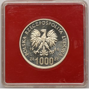 PRÓBA, 1.000 złotych 1986 Pomnik Szpital Centrum Zdrowia Matki Polki