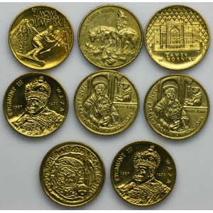 Zestaw, 2 złote GOLD NORDIC 1998-2000 (8 szt.)
