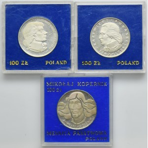 Zestaw, 100 złotych 1974-1976 (3 szt.)
