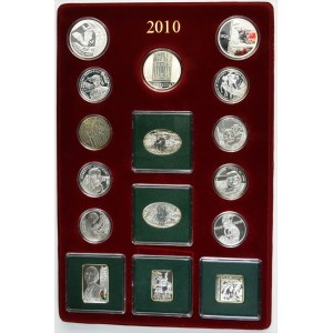 Zestaw, 10-20 złotych 2010 (16 szt.)