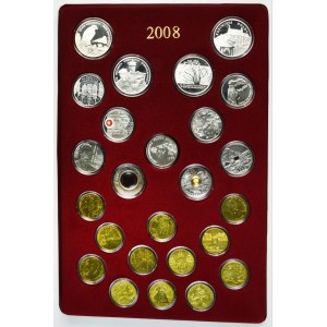 Zestaw, 2-20 złotych 2008 (25 szt.)