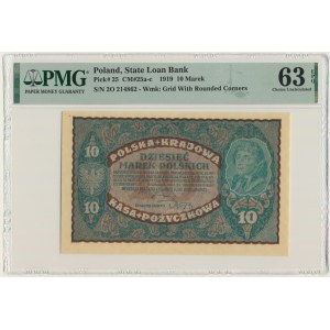 100 marek 1919 - II Serja O - PMG 63 EPQ