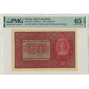 20 marek 1919 - II Serja FE - PMG 65 EPQ