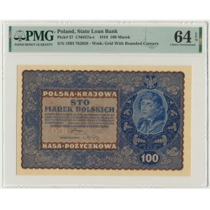 100 marek 1919 - IH Serja H - PMG 64 EPQ
