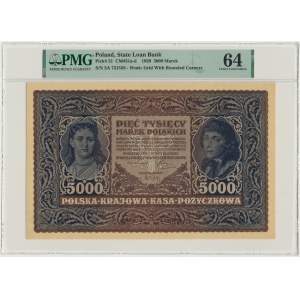 5.000 marek 1920 - III Serja A - PMG 64