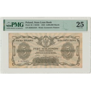 5 milionów marek 1923 - B - PMG 25
